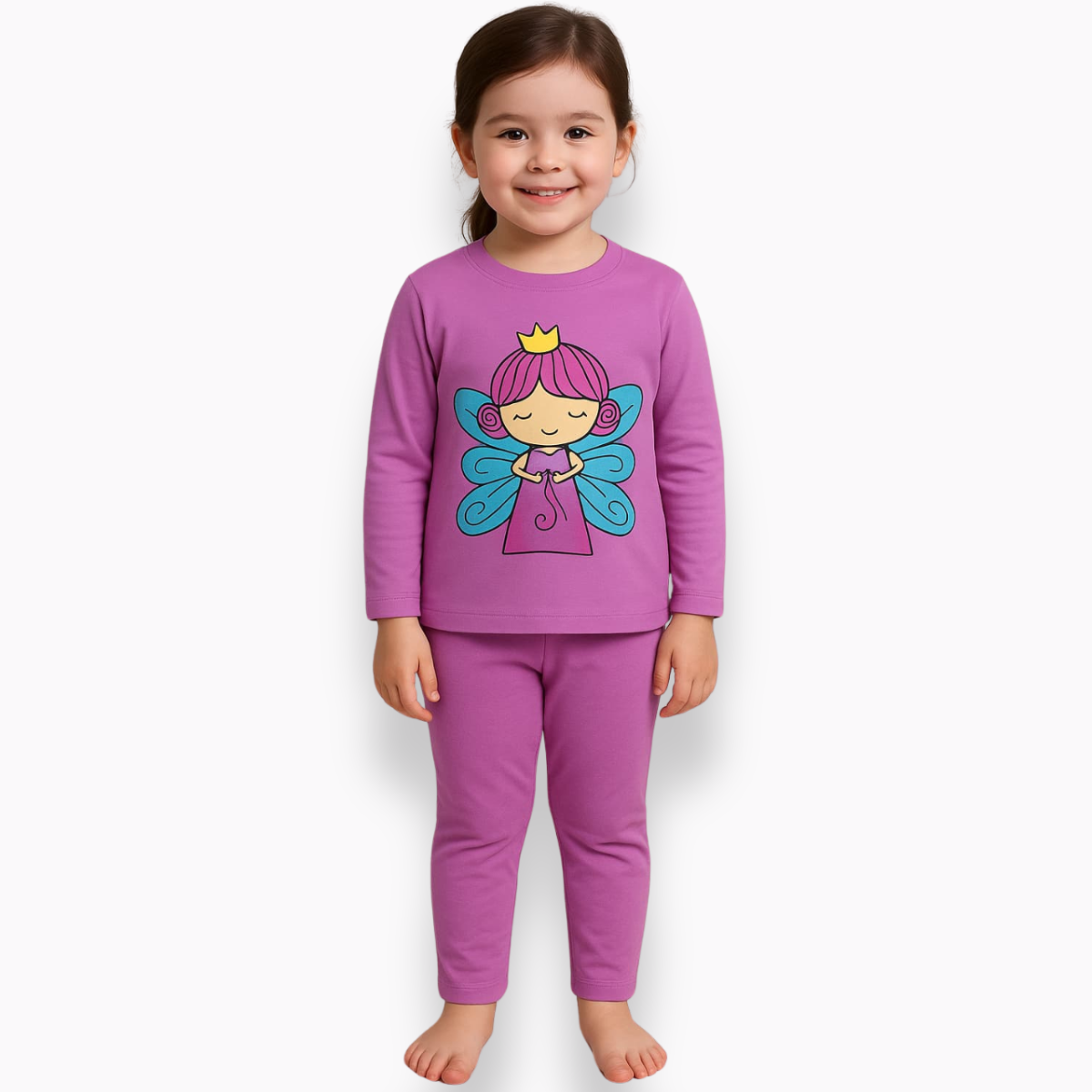 Fairy Dreams Pajama Set – Purple Wings Edition for Little Sleep Queens