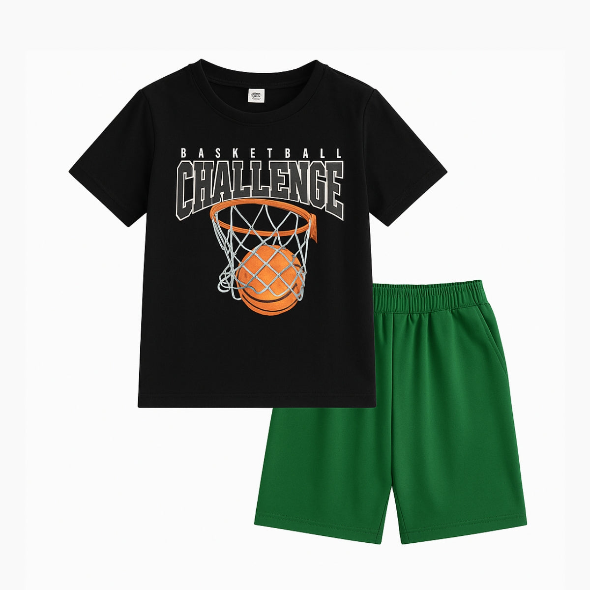 Basketball Challenge Sports t shirt nicker Set