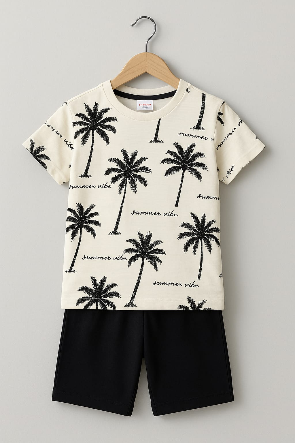 Tropical "Summer Vibe" Palm Tree Kids' Outfit