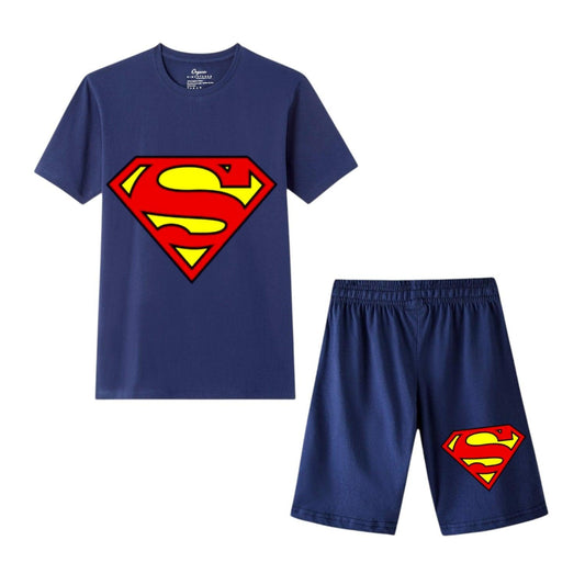 Superhero boys T-shirt Nicker set bundle pack of 3