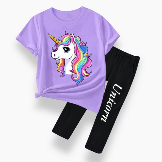 Unicorn tshirt pajama set for Girls