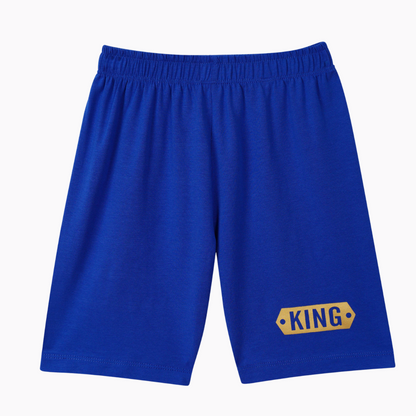 Golden lion navy blue t-shirt with half sleeve and shorts
