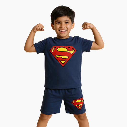 Superman heroic Bold & Comfy Kids tshirt nicker set